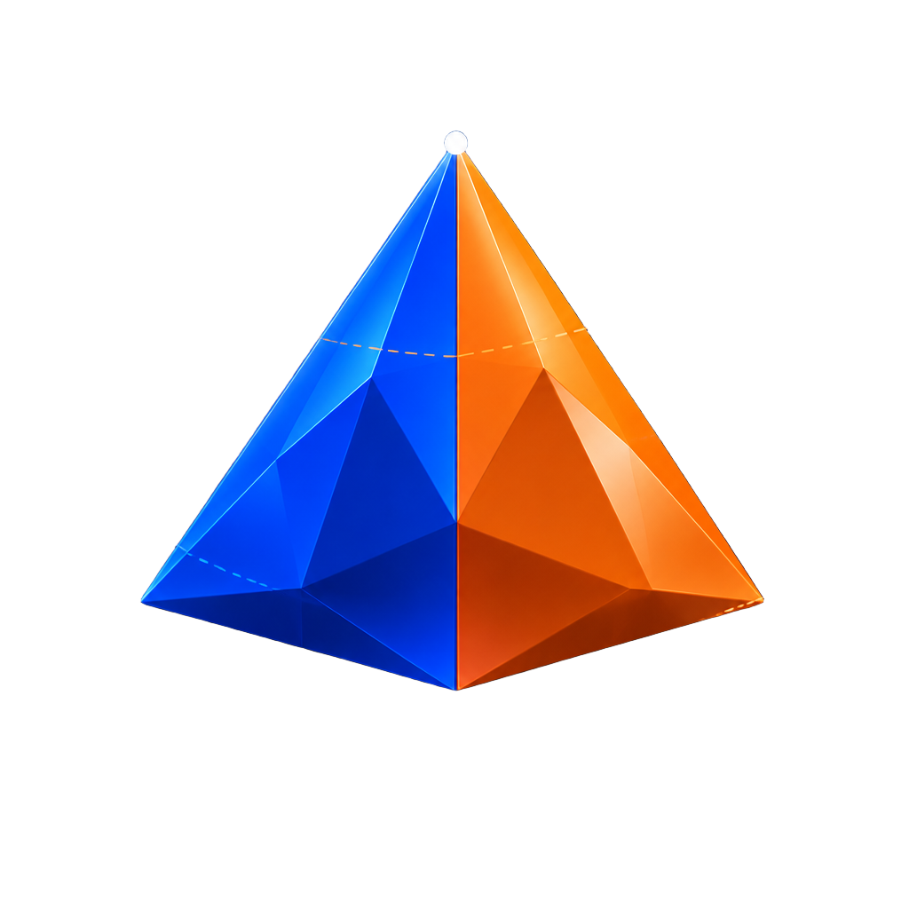 APEX Agency 3D piramis illusztráció